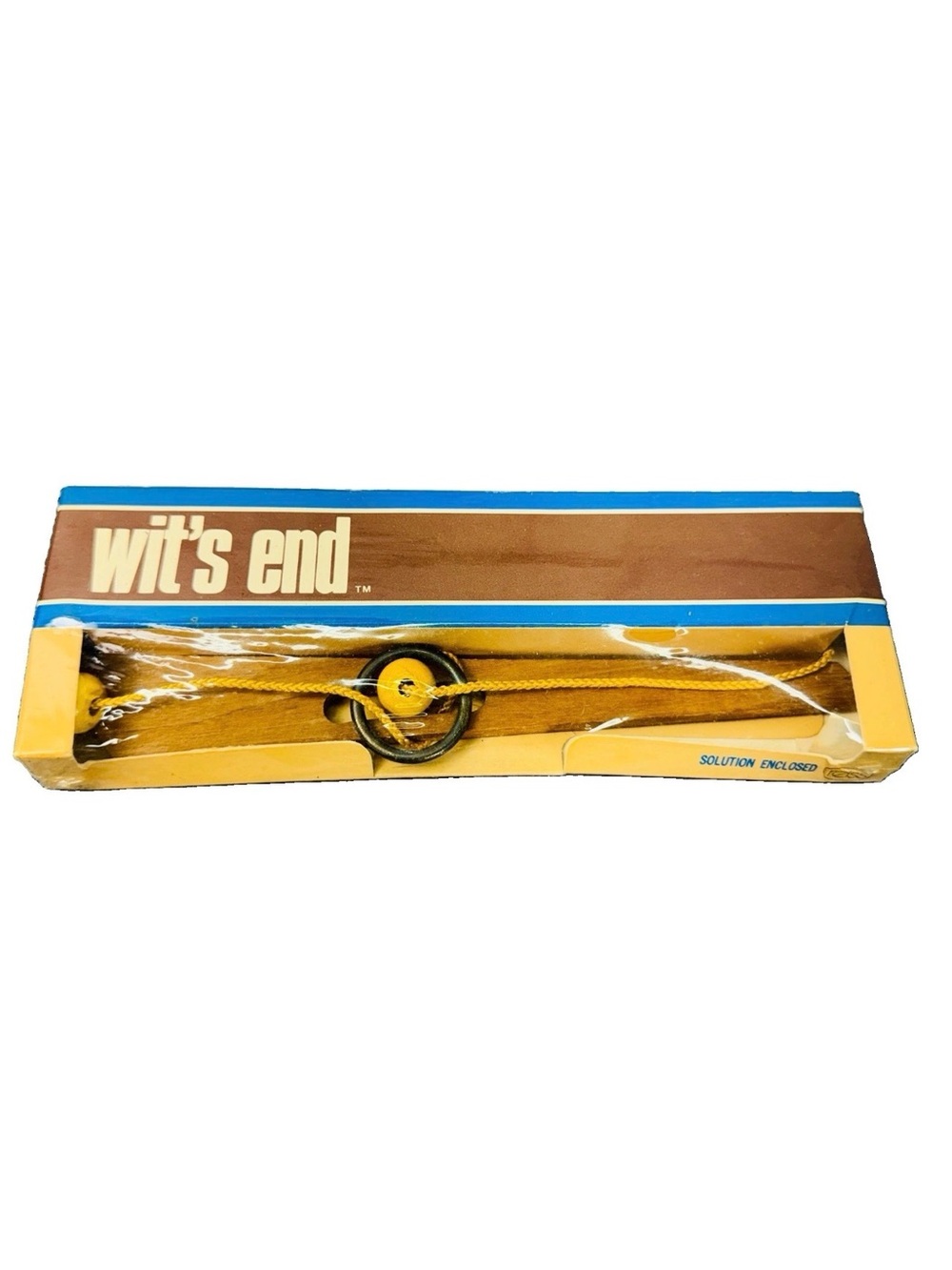 NOS 1971 Reiss Wit’s End Factory Sealed Wooden Puzzle